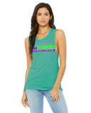 Ladies Flowy Muscle Tank I'MPower