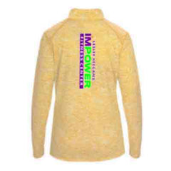 Ladies 1/4 zip Pullover with BACK LOGO - I'M POWER