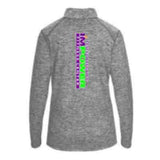 Ladies 1/4 zip Pullover with BACK LOGO - I'M POWER