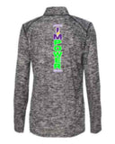 Ladies 1/4 zip Pullover with BACK LOGO - I'M POWER