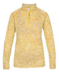 Ladies 1/4 zip Pullover with SLEEVE LOGO - I'M POWER
