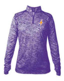 Ladies 1/4 zip Pullover with SLEEVE LOGO - I'M POWER