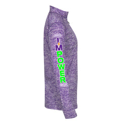 Ladies Marbled Quarter Zip I'MPower
