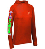 Ladies Lightweight Waffle Hooded Pullover I'MPower