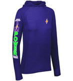 Ladies Lightweight Waffle Hooded Pullover I'MPower