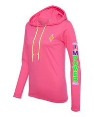 Ladies Lightweight Hoodie - I'M POWER