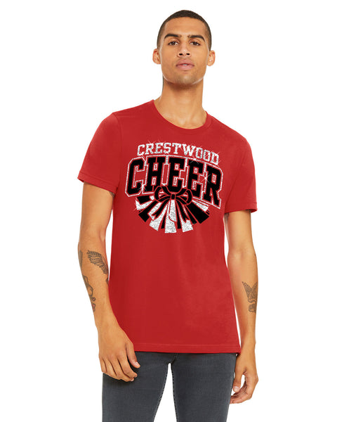 Crestwood Cheer Glitter Fashion T-Shirt
