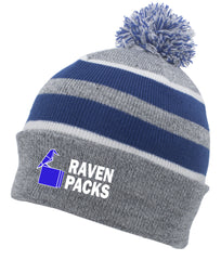 Raven Packs Pom Beanie