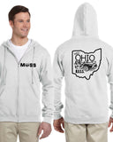 MOSS: Full Zip Hood (Front & Back Logo)