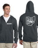 MOSS: Full Zip Hood (Front & Back Logo)