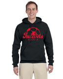 Field Distressed Soccer Ball Crew Hoodie
