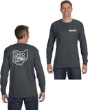 MOSS: Adult Long Sleeve T Shirt (Front and Back Logos)