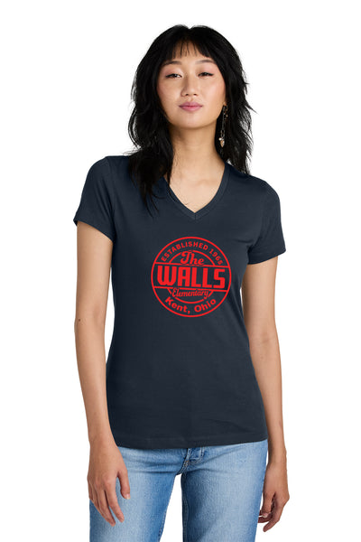 Walls Elementary Women's V-Neck T