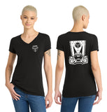 MOSS: Women's V-Neck (Front & Back Logo)