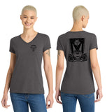 MOSS: Women's V-Neck (Front & Back Logo)