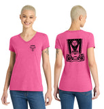 MOSS: Women's V-Neck (Front & Back Logo)