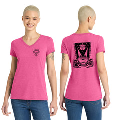 MOSS: Women's V-Neck (Front & Back Logo)
