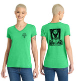 MOSS: Women's V-Neck (Front & Back Logo)