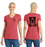 MOSS: Women's V-Neck (Front & Back Logo)