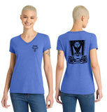 MOSS: Women's V-Neck (Front & Back Logo)