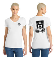 MOSS: Women's V-Neck (Front & Back Logo)