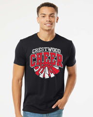 Crestwood Cheer Glitter Fashion T-Shirt