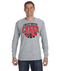 Crestwood Cheer Glitter Long Sleeve T-Shirt