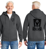 MOSS: Full Zip Hood (Front & Back Logo)