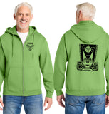 MOSS: Full Zip Hood (Front & Back Logo)