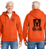 MOSS: Full Zip Hood (Front & Back Logo)