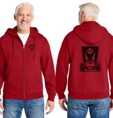 MOSS: Full Zip Hood (Front & Back Logo)
