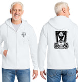 MOSS: Full Zip Hood (Front & Back Logo)