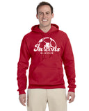 Field Distressed Soccer Ball Crew Hoodie