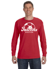 Field Distressed Soccer Ball Long Sleeve T-shirt