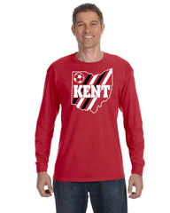 Kent Soccer Full Front Long Sleeve T-shirt