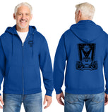 MOSS: Full Zip Hood (Front & Back Logo)