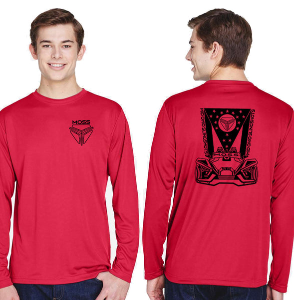 MOSS: Performance Long Sleeve (Front and Back Logos)