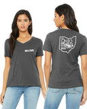 MOSS: Women's V-Neck (Front & Back Logo)