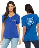 MOSS: Women's V-Neck (Front & Back Logo)