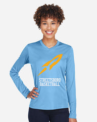 Streetsboro Basketball Womens Performance Long Sleeve T-shirt