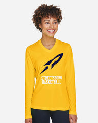 Streetsboro Basketball Womens Performance Long Sleeve T-shirt