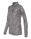 Ladies 1/4 zip Pullover with SLEEVE LOGO - I'M POWER