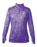 Ladies 1/4 zip Pullover with BACK LOGO - I'M POWER