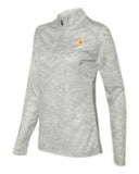 Ladies 1/4 zip Pullover with SLEEVE LOGO - I'M POWER