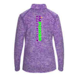 Ladies 1/4 zip Pullover with BACK LOGO - I'M POWER